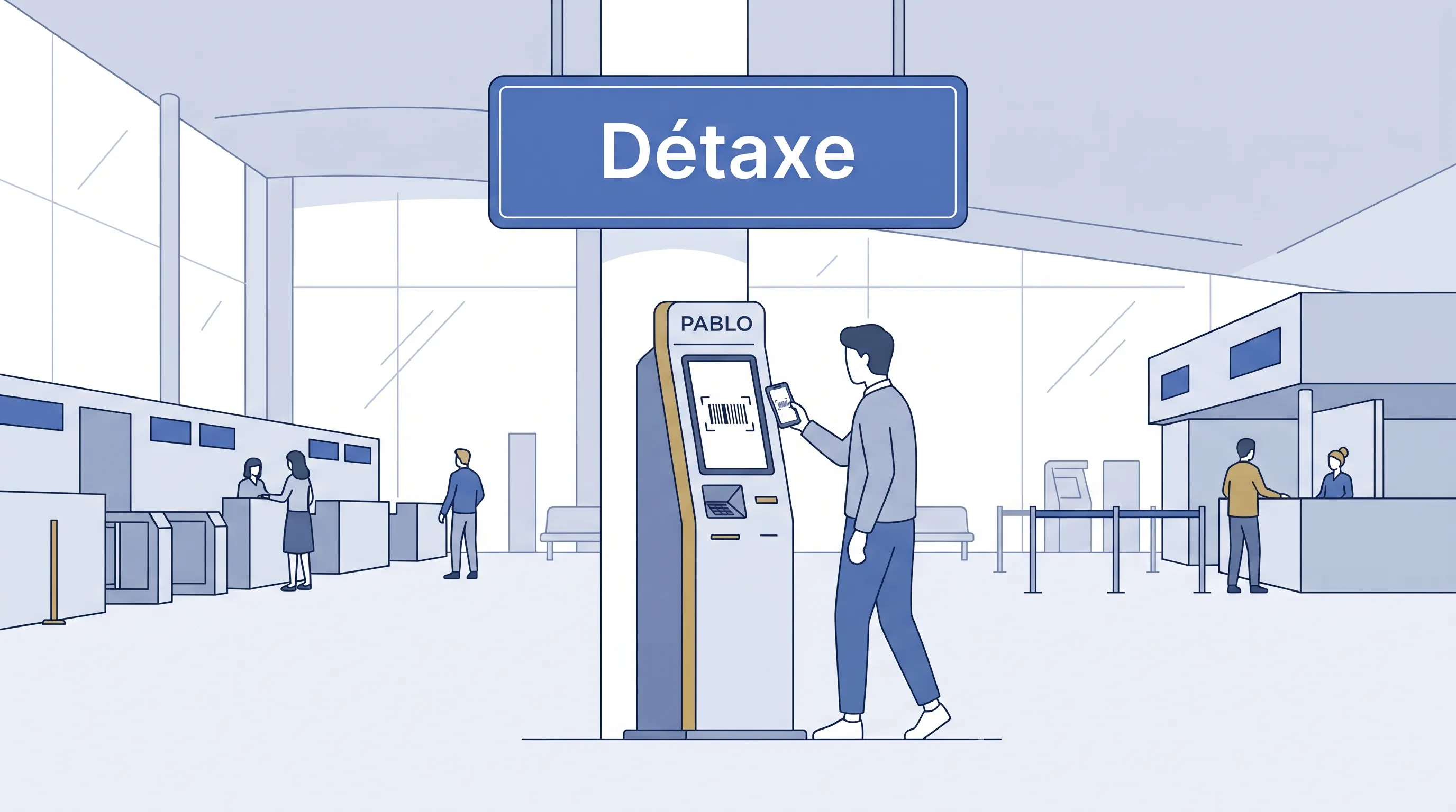 Les bornes PABLO à l'aéroport CDG : guide étape par étape